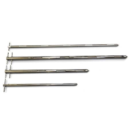 Cole-Parmer Essentials Slot Sampler, 3 Openings, 316L Stainless Steel, 600mm Length, 110mL 0628604